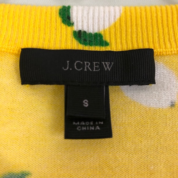 J Crew G3947 Yellow Lemon Jackie Cardigan Sz Small - Picture 6 of 7